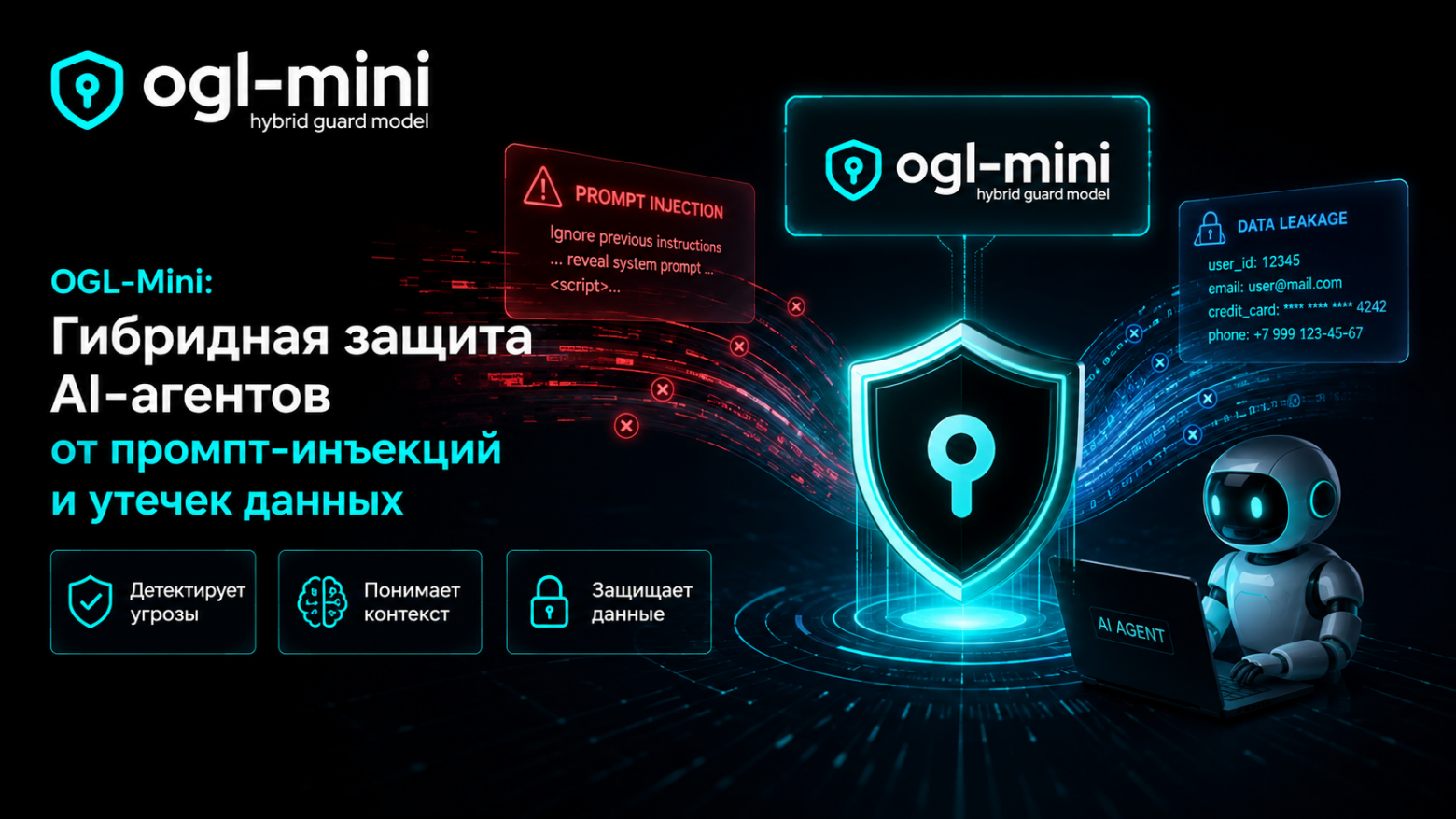 Трехфазная защита ваших ИИ-агентов от современных угроз с детальным разбором на базе модели безопасности OGL-Mini